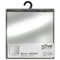 Miroir adhesif carre x4