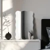 Miroir ondule chrome