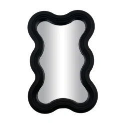 Miroir ondule noir