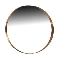 Miroir rond dore 80cm