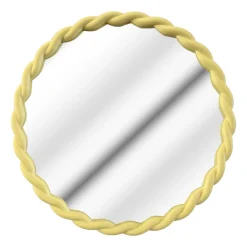 Miroir torsade jaune