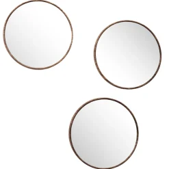 Miroir x3 toronto imitation bois