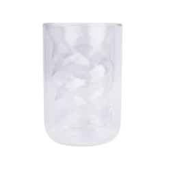 Mug en verre spirale