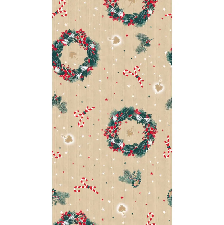 Nappe damasee 1.18x6m kraft cour