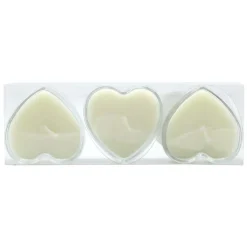 Pack de 3 bougies coeur