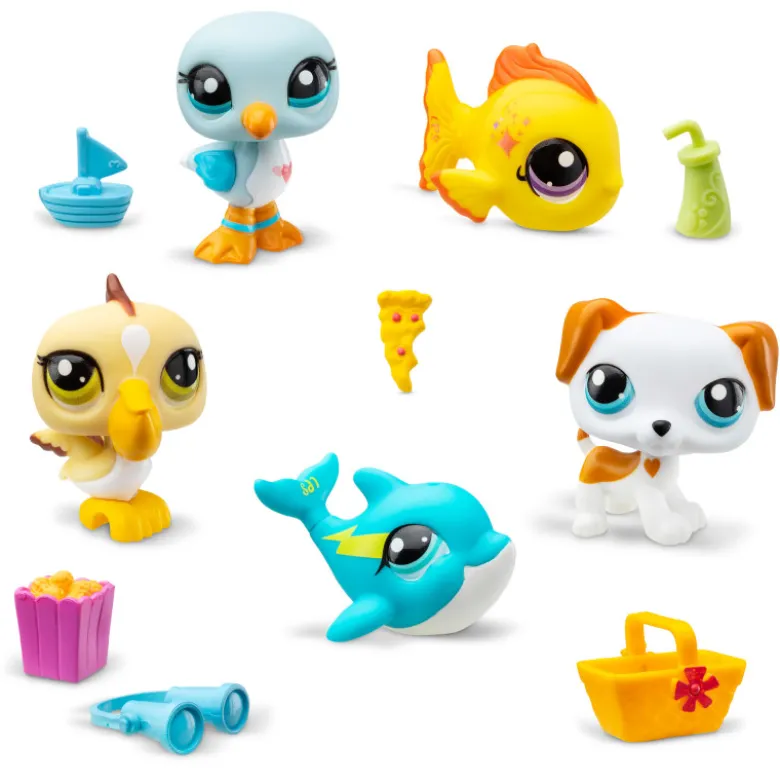 Pack de 5 figurines lps plage