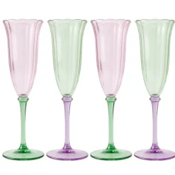 Pack de 4 flutes a champagne fle