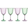 Pack de 4 verres a vin fleur