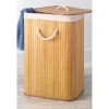 Paniere a linge bambou