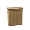 Paniere a linge bambou 2 bacs