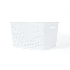 Paniere chevron l 35x29x22cm