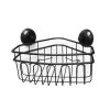 Paniere d'angle a ventouses noir