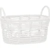 Paniere ovale blanc