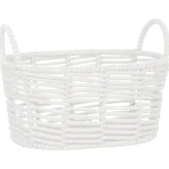 Paniere ovale blanc