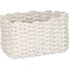 Paniere rangement en corde beige