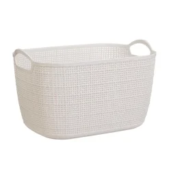 Paniere rectangulaire effet lin