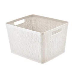 Paniere rectangulaire effet lin
