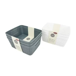 Paniere x3 gris ou blanc