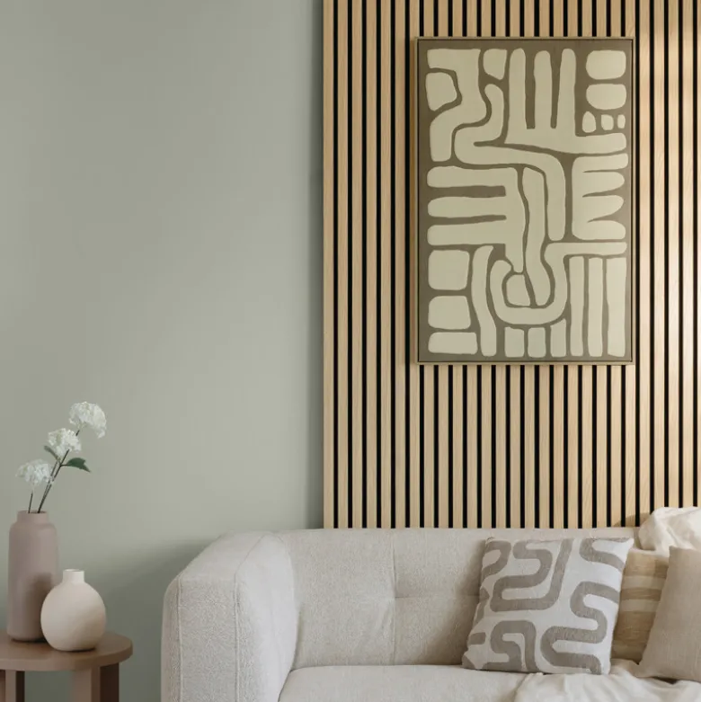 Panneau decoratif tasseaux bois