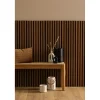 Panneau deco tasseaux bois fonce