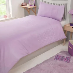 Parure kids fleur lilas 140x200