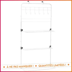 Patere de porte + sechoir 2en1
