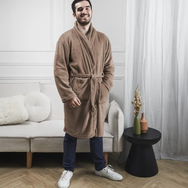 Peignoir fleece homme