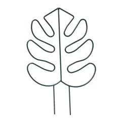 Piquet feuilles metal a planter