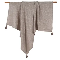 Plaid india 130x170cm creme