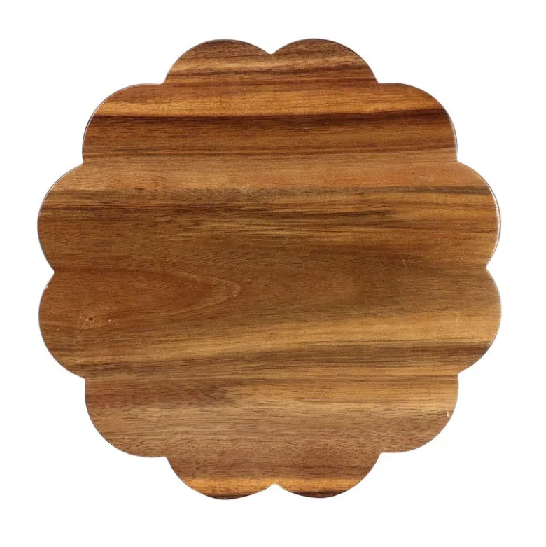 Planche fleur en acacia 30cm