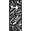 Plaque murale feuillage noire