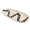 Plat de service motif zigzag
