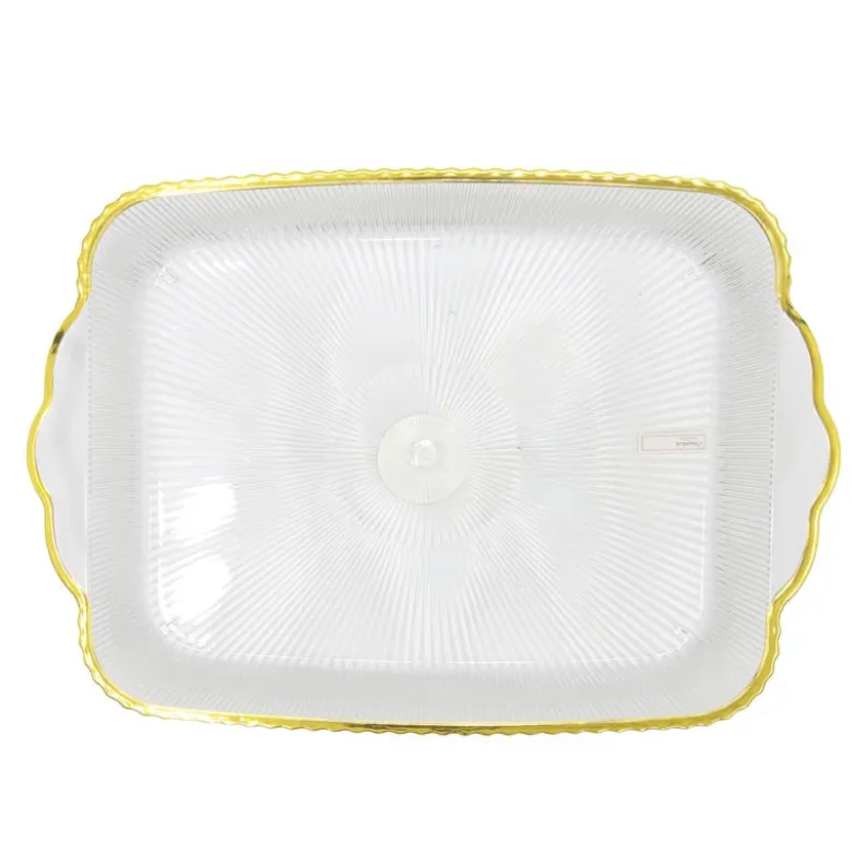 Plateau en plastique avec bord