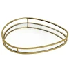 Plateau miroir dore