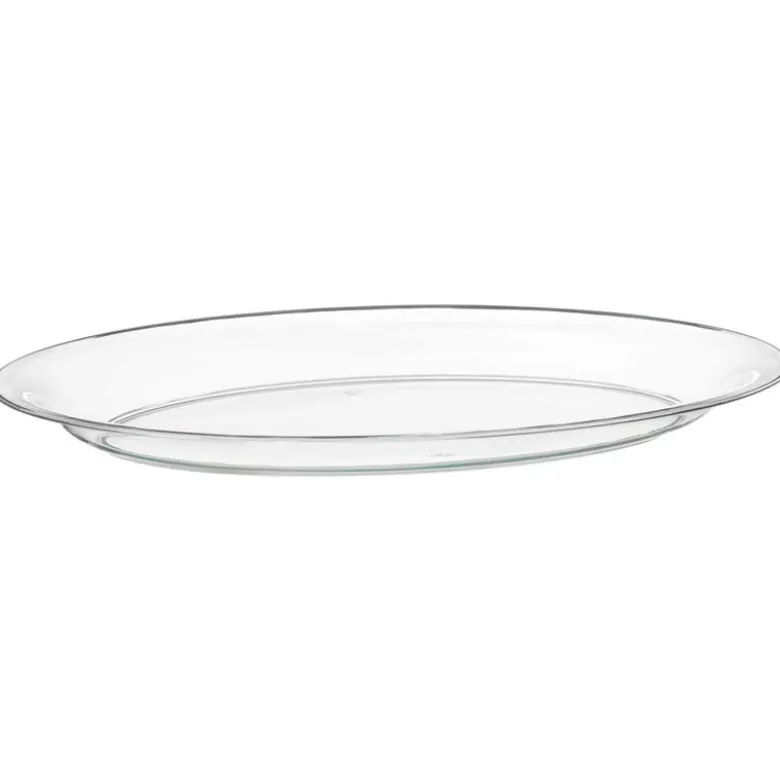 Plateau oval plastique reutilisa