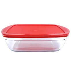 Plat rect avec couvercle 28x20cm