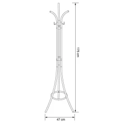 Porte manteaux metal creme