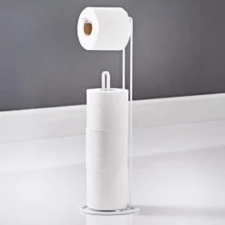 Porte papier toilette blanc