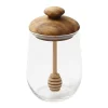 Pot a miel en verre et couvercle