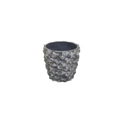Pot Auf gizeh argent o18.5h18cm
