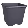 Pot carre chorus 30cm gris