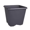 Pot carre chorus 20cm gris