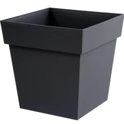 Pot carre toscane 39cm antracite