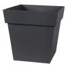 Pot carre toscane 32 cm gris