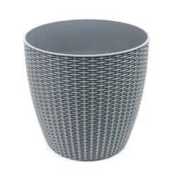Pot de fleur en plastique