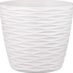 Pot de fleurs en plastique rond
