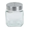 Pot en verre couvercle inox