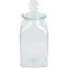 Pot fleur en verre 10x10x23cm