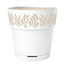 Pot gaia d30cm blanc