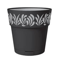 Pot gaia d30cm graphite
